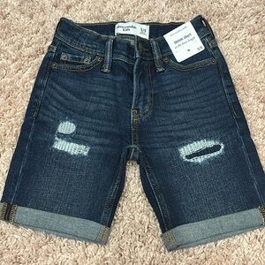 NEW Boys Abercrombie Kids Blue Denim Shorts